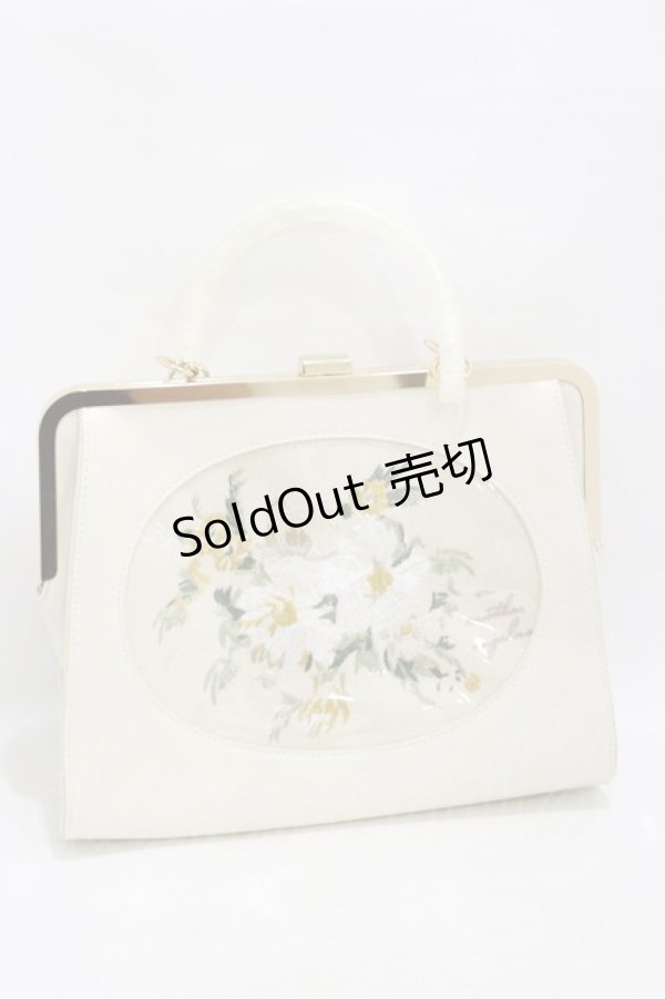 an another angelus アートタッチフラワー刺繍ハンドバッグ an another angelus】 アートタッチフラワー刺繍ハンドバッグ