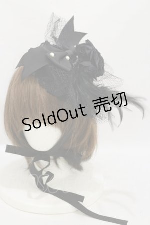 画像: ALICE and the PIRATES / Vampire Rose丸型ヘッドドレス  ブラック H-25-07-30-004-PA-AC-NS-ZH