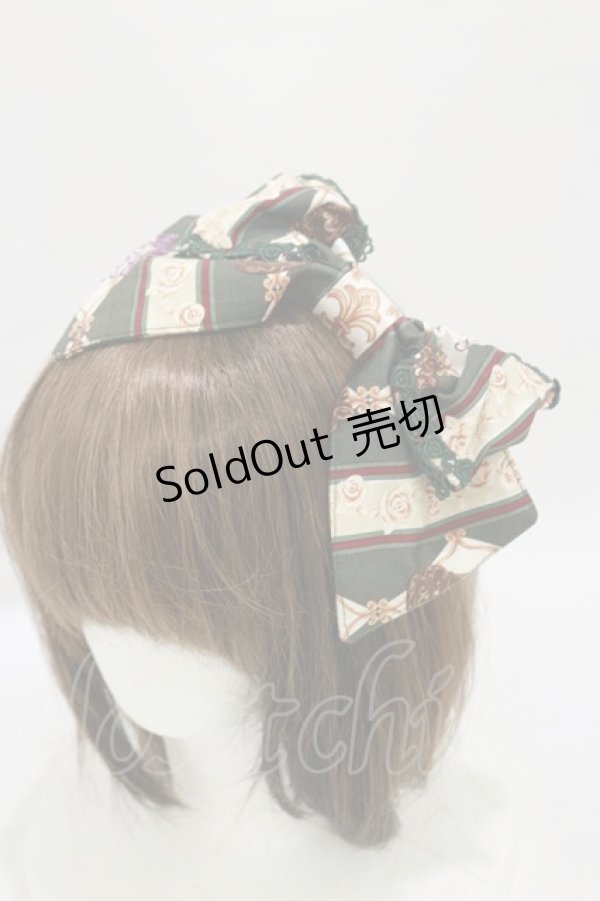 画像1: ALICE and the PIRATES / Misty Night Royal game柄カチューシャ  グリーン H-25-07-30-006-PA-AC-NS-ZH (1)