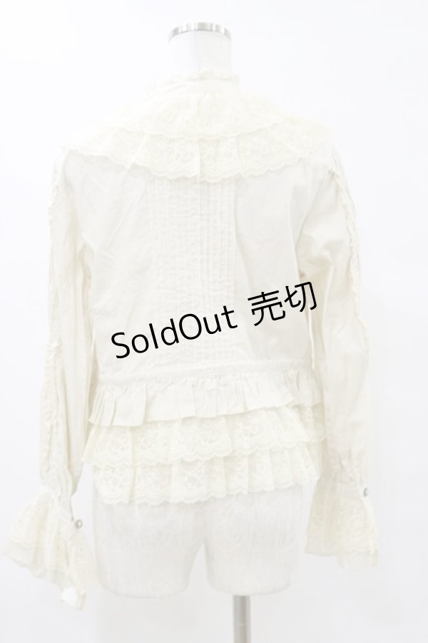 画像2: metamorphose / スタンドカラーオーバーブラウス Free アイボリー H-25-07-30-044-ME-BL-NS-ZH (2)