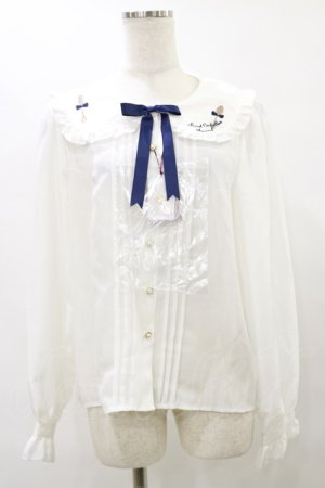 画像: Amavel / カトラリー刺繍ブラウス Free オフ H-25-07-31-049-CA-BL-NS-ZH
