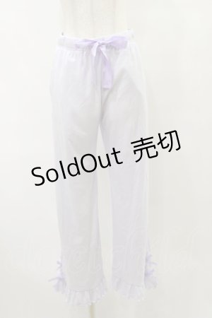 画像: m petit by misako / リブリボンパンツ M ラベンダー H-25-07-31-054-LO-PA-NS-ZH