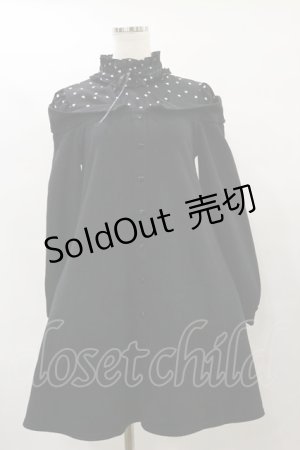画像: Ank Rouge / ハートドットワンピース M ブラック H-25-07-31-063-CA-OP-NS-ZH