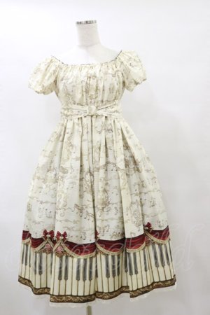 画像: Enchantlic Enchantilly / アンティークエレガンスピアノワンピース Free 生成り H-25-07-31-078-LO-OP-NS-ZH