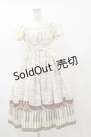 画像: Enchantlic Enchantilly / アンティークエレガンスピアノワンピース Free 生成り H-25-07-31-078-LO-OP-NS-ZH