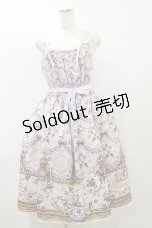 画像: Enchantlic Enchantilly / すみれのお茶会ティアードジャンパースカート Free 生成り H-25-07-31-079-LO-OP-NS-ZH