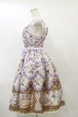 画像3: Enchantlic Enchantilly / すみれのお茶会ティアードジャンパースカート Free 生成り H-25-07-31-079-LO-OP-NS-ZH (3)