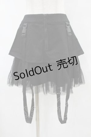 画像: PUNK RAVE / 裾チュールスカート M 黒 H-25-07-31-1037-PU-SK-KB-ZH