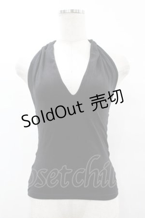画像: Jean Paul GAULTIER / ホルターネックキャミソール 40 黒 H-25-07-31-1040-GO-TO-KB-ZH