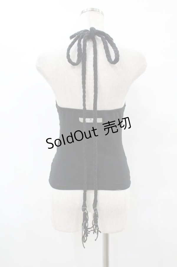 画像2: Jean Paul GAULTIER / ホルターネックキャミソール 40 黒 H-25-07-31-1040-GO-TO-KB-ZH (2)