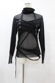 画像1: PUNK RAVE / メッシュ切替ハイネックトップス M-L 黒 H-25-07-31-1052-PU-TO-KB-ZH (1)