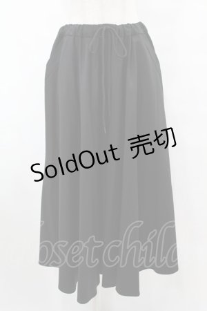 画像: MiDiom / ワイドパンツ  黒 H-25-07-31-1015-PU-PA-KB-ZH