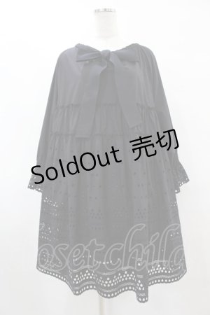 画像: Jane Marple / Teardrop Lace Smockワンピース M ネイビー H-25-07-31-1027-JM-OP-KB-ZH