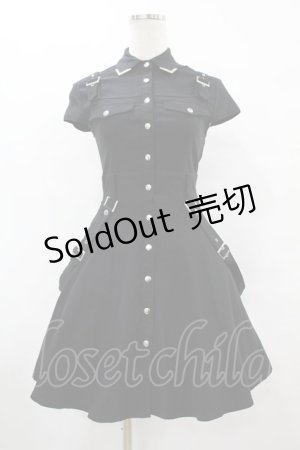 画像: KILL STAR / ベルトシャツワンピース XS ブラック H-25-07-31-1028-SL-OP-KB-ZH