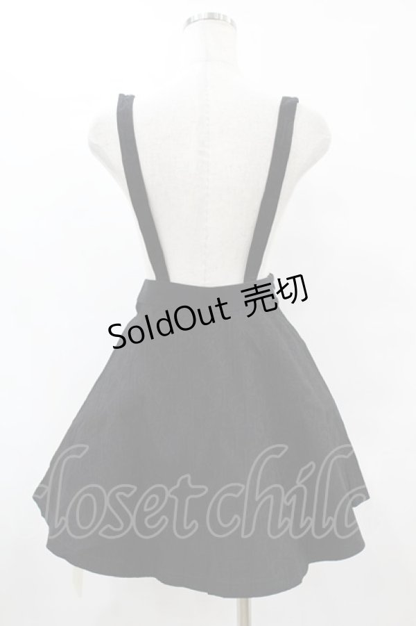 画像2: PUNK RAVE / サス付ジャガードスカート XS ブラック H-25-07-31-1031-PU-SK-KB-ZH (2)