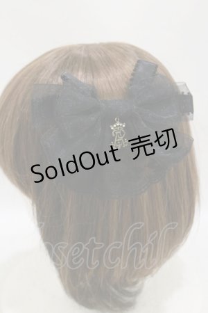 画像: ALICE and the PIRATES / シアーリボンクリップ  ブラック H-25-07-31-012-PA-AC-NS-ZH