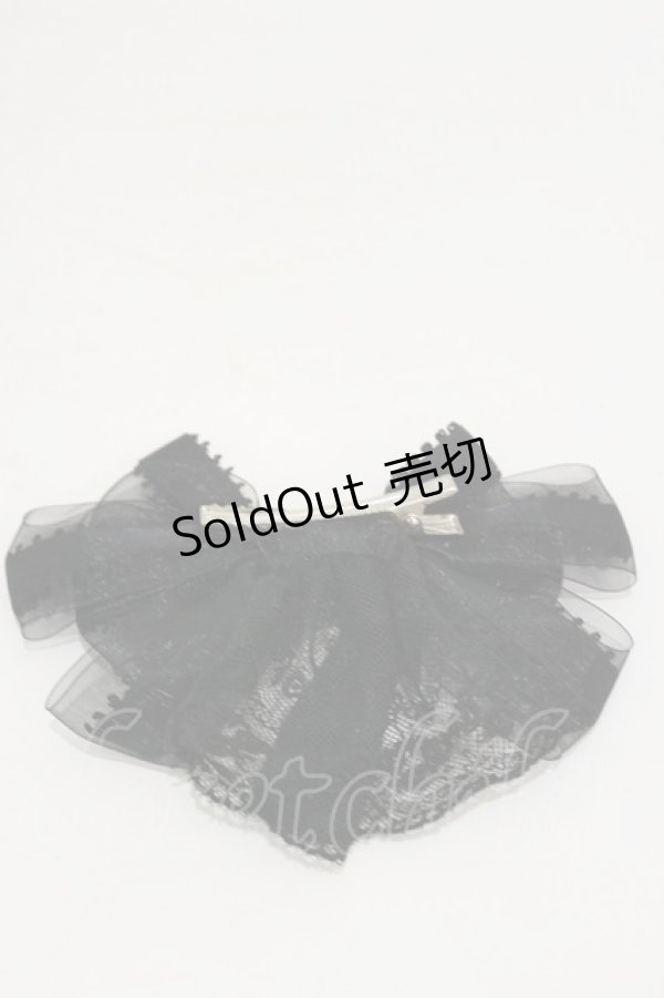 画像2: ALICE and the PIRATES / シアーリボンクリップ  ブラック H-25-07-31-012-PA-AC-NS-ZH (2)