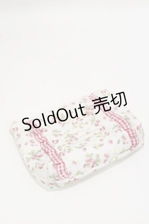 画像: Maison de FLEUR / いちごプリントポーチ  ピンク H-25-07-31-015-LO-ZA-NS-ZH