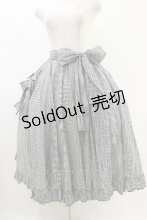 画像: Physical Drop / サマーギンガムシリーズハートポケットサーキュラースカート Free ブラック H-25-07-31-030-LO-SK-NS-ZH