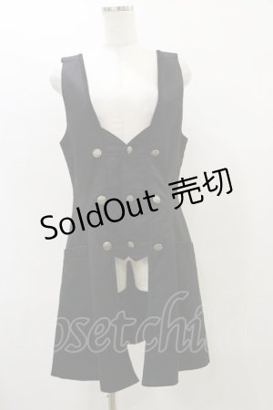 画像: ALICE and the PIRATES / ルーカスベスト Mens ブラック H-25-07-31-031-PA-JA-NS-ZH