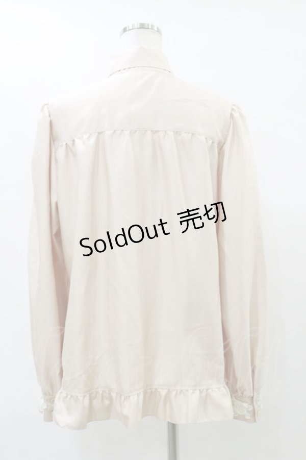 画像2: Enchantlic Enchantilly / ノーブルリボンタイブラウス Free ピンクラテ/生成りレース H-25-07-31-039-LO-BL-NS-ZH (2)