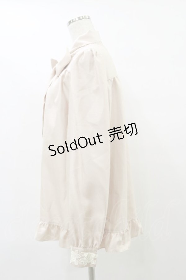 画像3: Enchantlic Enchantilly / ノーブルリボンタイブラウス Free ピンクラテ/生成りレース H-25-07-31-039-LO-BL-NS-ZH (3)