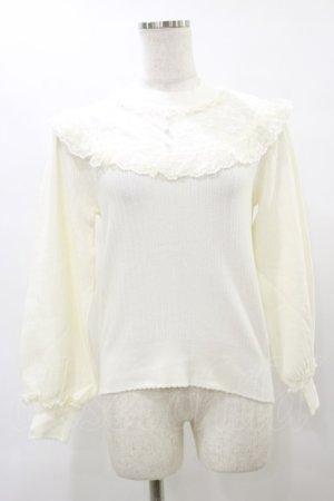画像: mille fille closet by LODISPOTTO / Retro Sweetハイネックニット M オフ H-25-07-31-040-LO-TO-NS-ZH