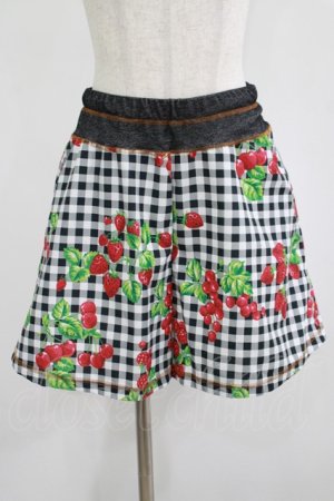 画像: MILK / Red Gardenキュロット  ブラックギンガムBerry H-25-08-01-032-ML-PA-KB-ZH