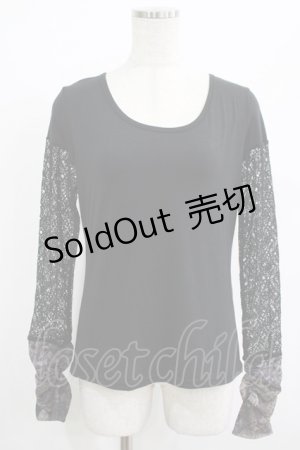 画像: Qutie Frash / メッシュ切替インナーT  黒 H-25-08-01-047-QU-TO-KB-ZH