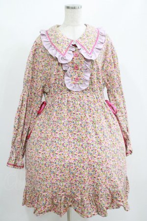画像: MILK / Sweet Honey Dress  ピンクフラワー H-25-08-01-005-ML-OP-KB-ZH