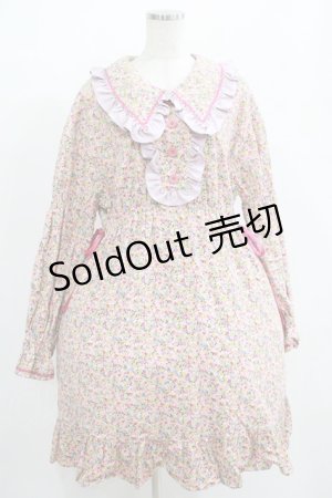画像: MILK / Sweet Honey Dress  ピンクフラワー H-25-08-01-005-ML-OP-KB-ZH
