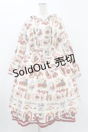 画像: Frambuesa（海外ロリータブランド） / Strawberry Gardenワンピースセット S オフ H-25-08-01-1045-0-OP-NS-ZH