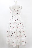 画像2: mellfy memory / Sweet cherry long ワンピース M WHITE H-25-08-01-1049-0-OP-NS-ZH (2)