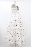 画像3: mellfy memory / Sweet cherry long ワンピース M WHITE H-25-08-01-1049-0-OP-NS-ZH (3)