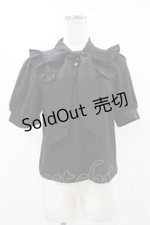 画像: Amavel / Dreaming Ribbonボウタイトップス Free ブラック H-25-08-01-1064-CA-TO-NS-ZH