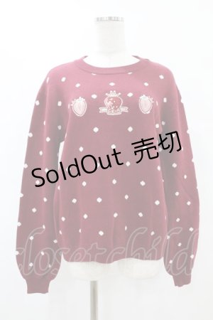 画像: To Alice / いちごニット S レッド H-25-08-01-1065-LO-TO-NS-ZH