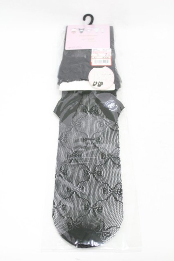 画像1: m petit by misako / AMOVKクロミリボンレース  ブラック H-25-08-01-1013-LO-ZA-NS-ZH (1)