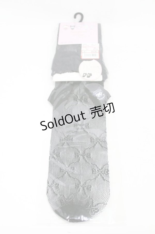 画像1: m petit by misako / AMOVKクロミリボンレース  ブラック H-25-08-01-1013-LO-ZA-NS-ZH (1)