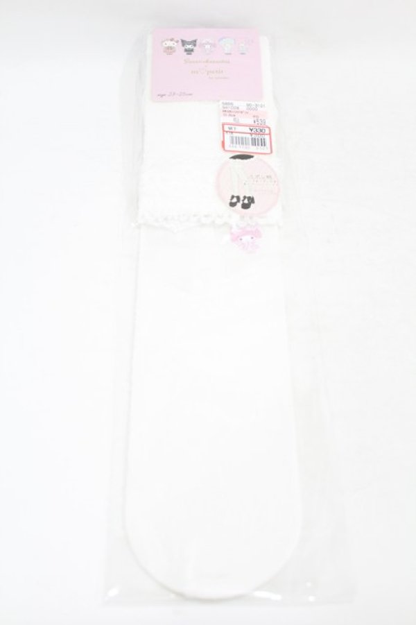 画像1: m petit by misako / AMOVKマイメロリボンレース  白 H-25-08-01-1016-LO-ZA-NS-ZH (1)