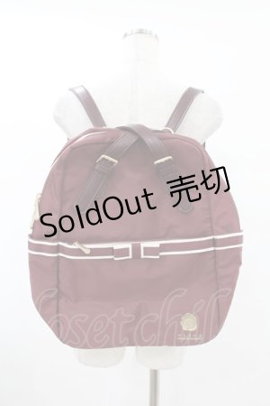 画像: m petit by misako / NINA'S コラボ AM2WAYリュック  ワイン H-25-08-01-1033-LO-BG-NS-ZH
