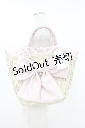 画像: axes femme POETIQUE / リボンカゴバッグ  ピンク H-25-08-01-1036-AX-BG-NS-ZH