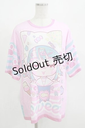 画像: ACDC RAG / Sweet nyanko T  ピンク H-25-08-01-057-PU-TO-KB-ZH