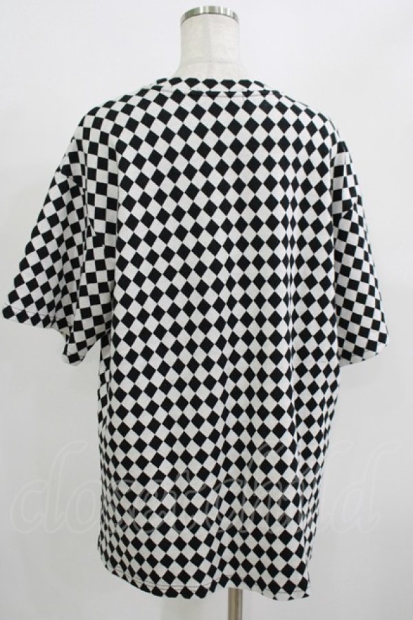 画像3: HELL CAT PUNKS / ダイアパターンTシャツ  ブラック H-25-08-01-061-PU-TO-KB-ZT492 (3)