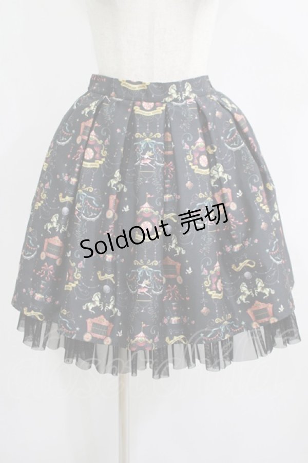 画像1: abilletage / CIRCUSタックスカート  ブラック H-25-08-01-012-GO-SK-KB-ZH (1)