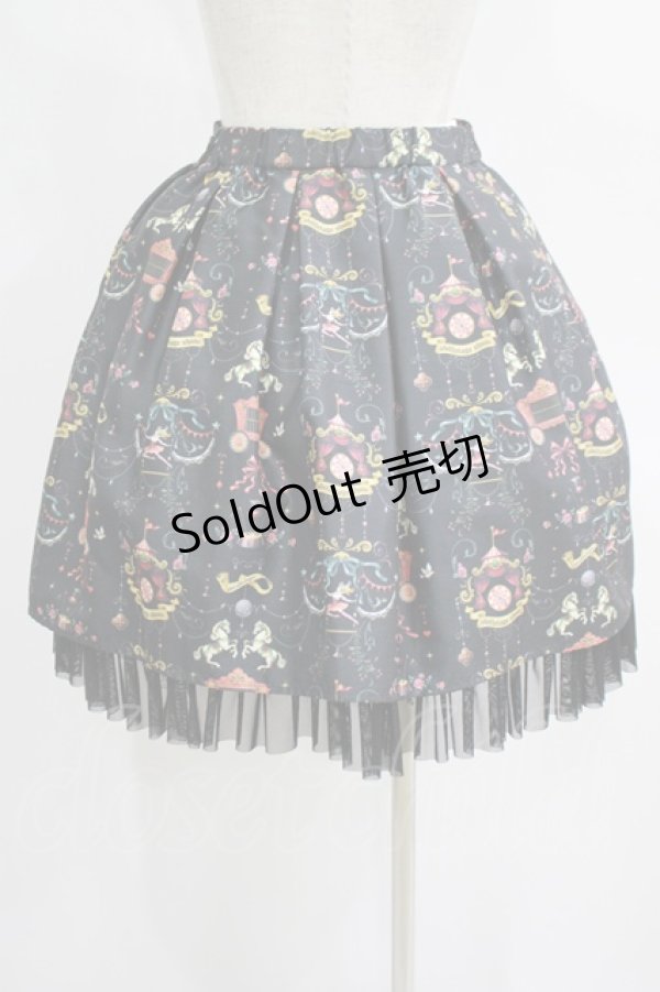 画像3: abilletage / CIRCUSタックスカート  ブラック H-25-08-01-012-GO-SK-KB-ZH (3)