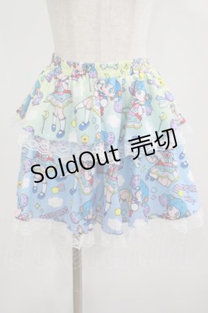 画像: ACDC RAG / グラデゆめちゃんスカート  ブルー H-25-08-01-016-PU-SK-KB-ZH