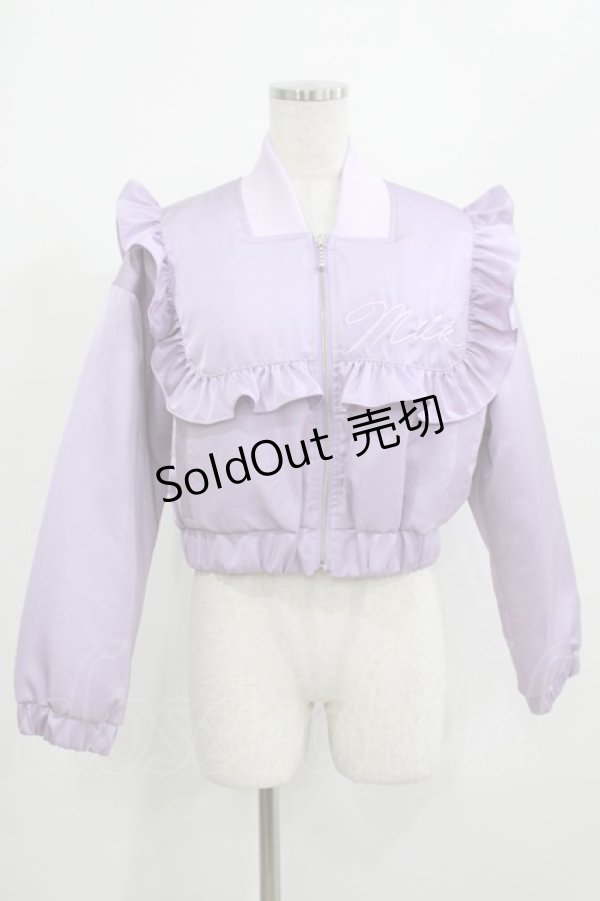 画像1: MILK / Lalaショートブルゾン  ラベンダー H-25-08-01-023-ML-JA-KB-ZH (1)