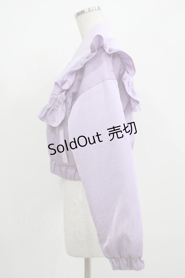 画像2: MILK / Lalaショートブルゾン  ラベンダー H-25-08-01-023-ML-JA-KB-ZH (2)