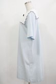 画像2: MILK / スカラップカラーワンピース  サックス H-25-08-01-024-ML-OP-KB-ZH (2)