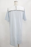 画像3: MILK / スカラップカラーワンピース  サックス H-25-08-01-024-ML-OP-KB-ZH (3)